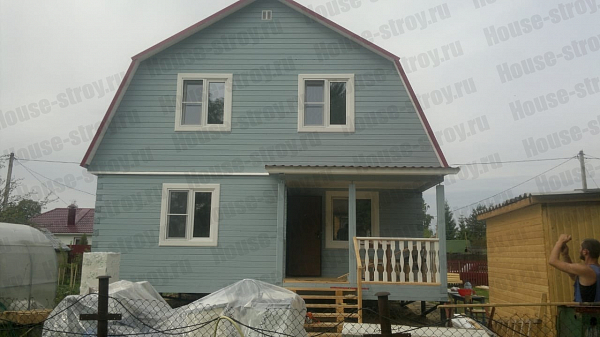 Дом из бруса 8х9 Гик в СНТ Кировец-3
